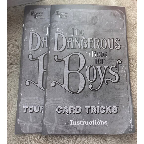 The Dangerous Book For Boys Card Tricks Set W/ Svengali Deck & Instructions - Picture 4 of 9